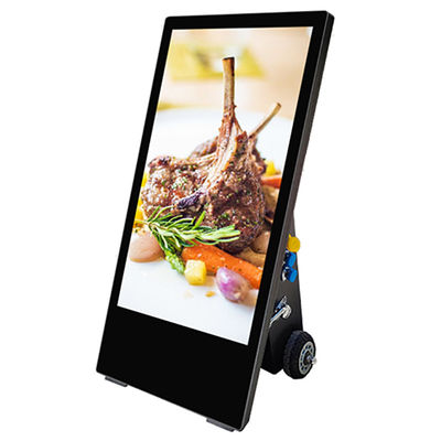 Movable Outdoor Digital Signage Advertising Display High Brightness Waterproof IP65